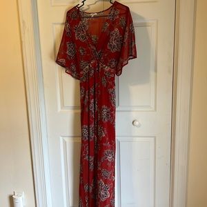 Gorgeous orange maxi dress